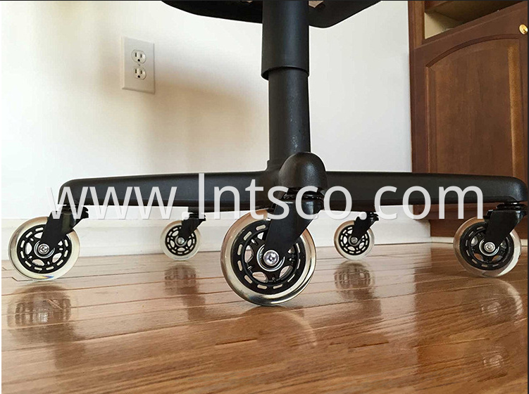 75mm Furniture Transparent PU Swivel Casters in Use